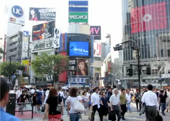 Publicidad vallas publicitarias Tokio Shibuya