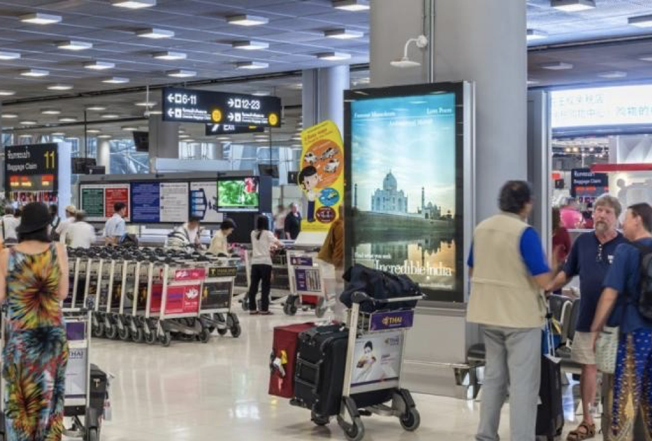 Διαφημιστικά μέσα σε αεροδρόμια της Ταϊλάνδης