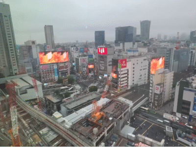 14 synchronization set at Shibuya crossing