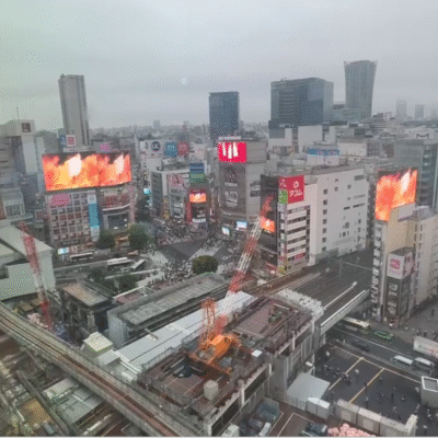 14 synchronization set at Shibuya crossing